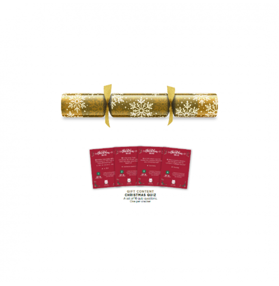 11" Snowflake GOLD Foil Board Cracker 